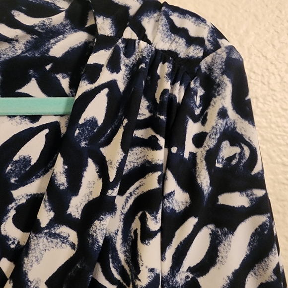 NWT Ralph Lauren Multi Color, V Neck, Runching Sheath Dress - Picture 9 of 10